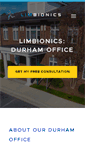 Mobile Screenshot of limbionicsofdurham.com